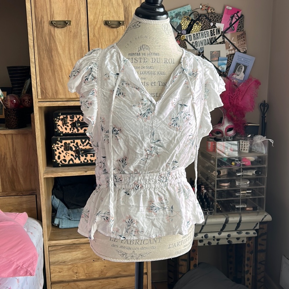 Luck Brand Floral Blouse - Medium